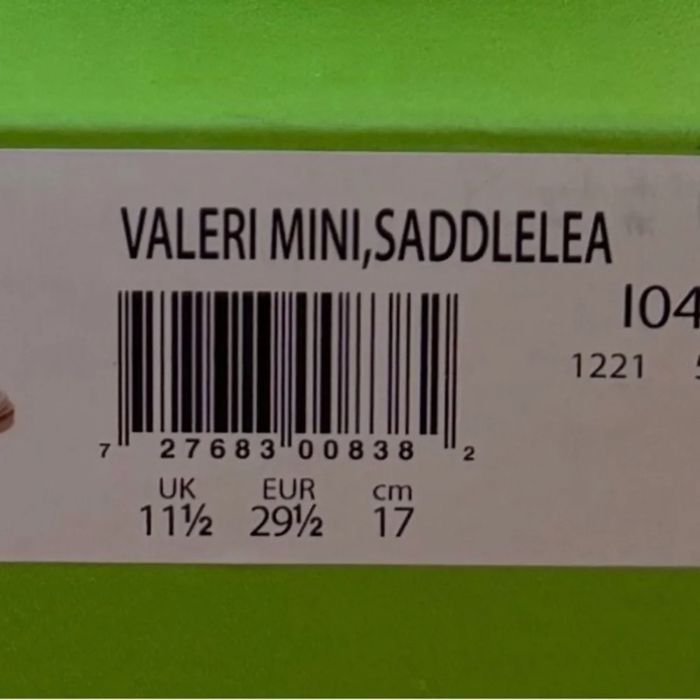 Sam Edelman Valeri Mini Leather Slide Sandals Girls 12 Saddle Brown NWT